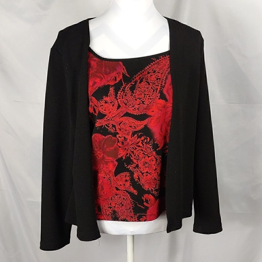 Vtg. JKLA Blouse Blazer Combo